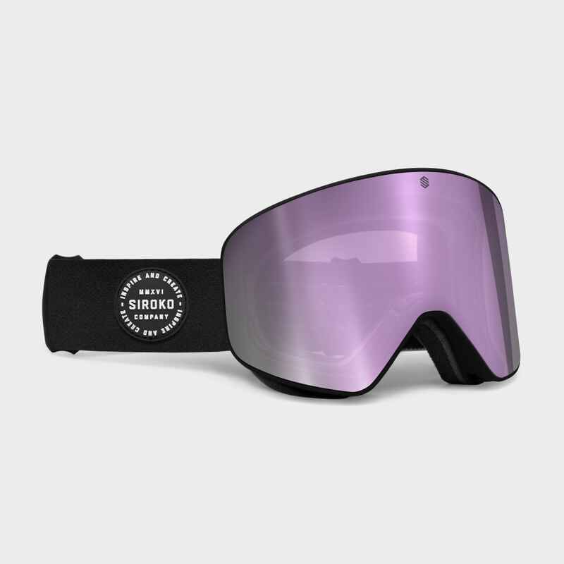Herren und Damen Wintersport Skibrille GX Grizzly SIROKO Lavendel