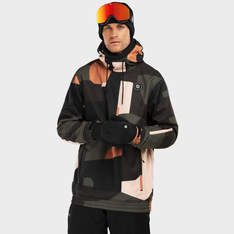 Mężczyzna Sporty zimowe Męska kurtka snowboardowa W1 Sandboard SIROKO Czarny