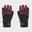 Heren en Dames Wintersport Snowboard en ski winterhandschoenen Voss Maroon Zwart