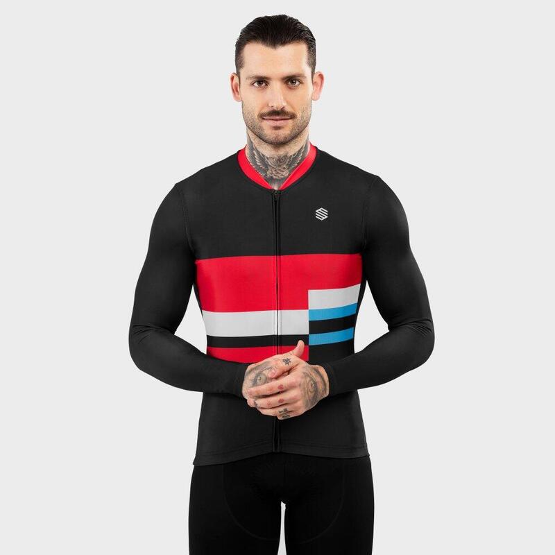 Maillot vélo manches longues homme Cyclisme M2 Riemst Noir