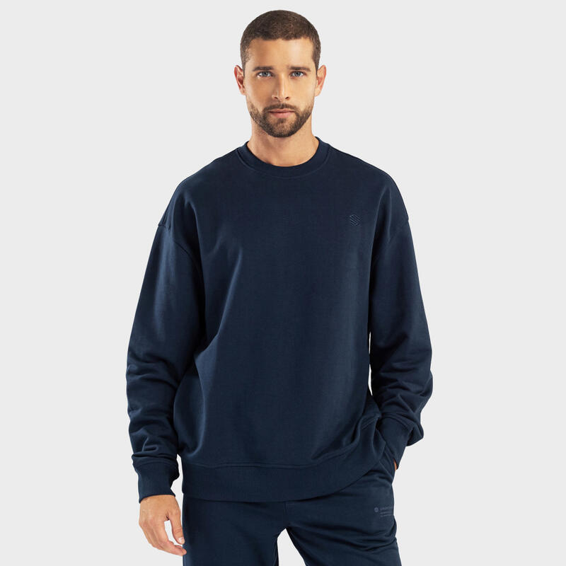 Heren Lifestyle sweatshirt voor Bluemarine SIROKO Marineblauw