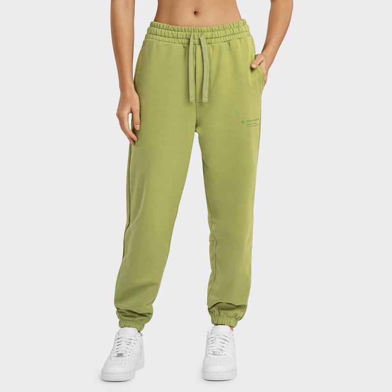 Pantalón de chándal de algodón - Verde caqui - MUJER