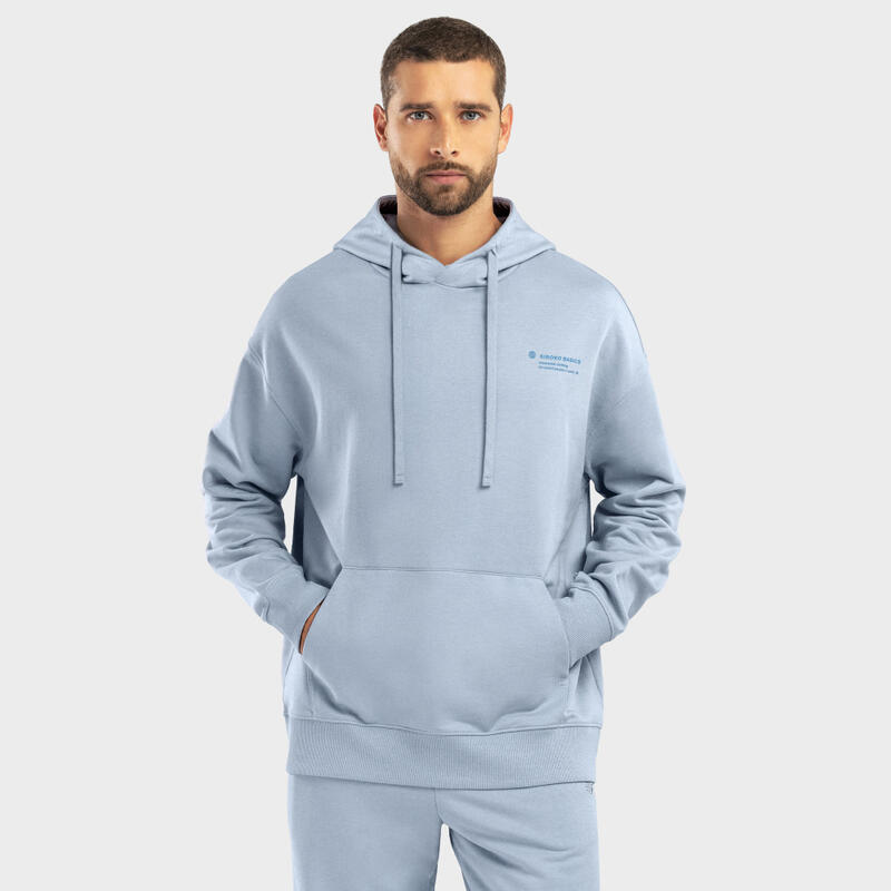 Sweat à capuche homme Lifestyle Splash Bleu électrique