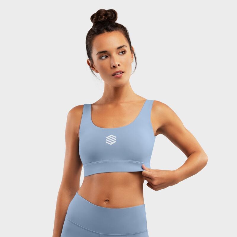 Damen Fitness Sport-BH Fartlek Blue SIROKO Himmelblau