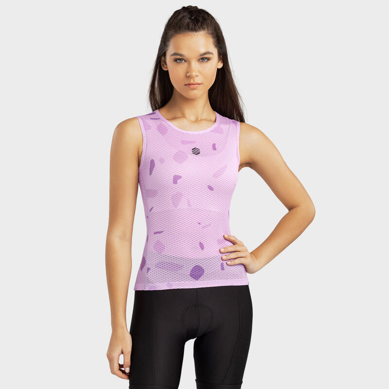 Maglia intima tecnica ciclismo da donna Hesse SIROKO Lavanda