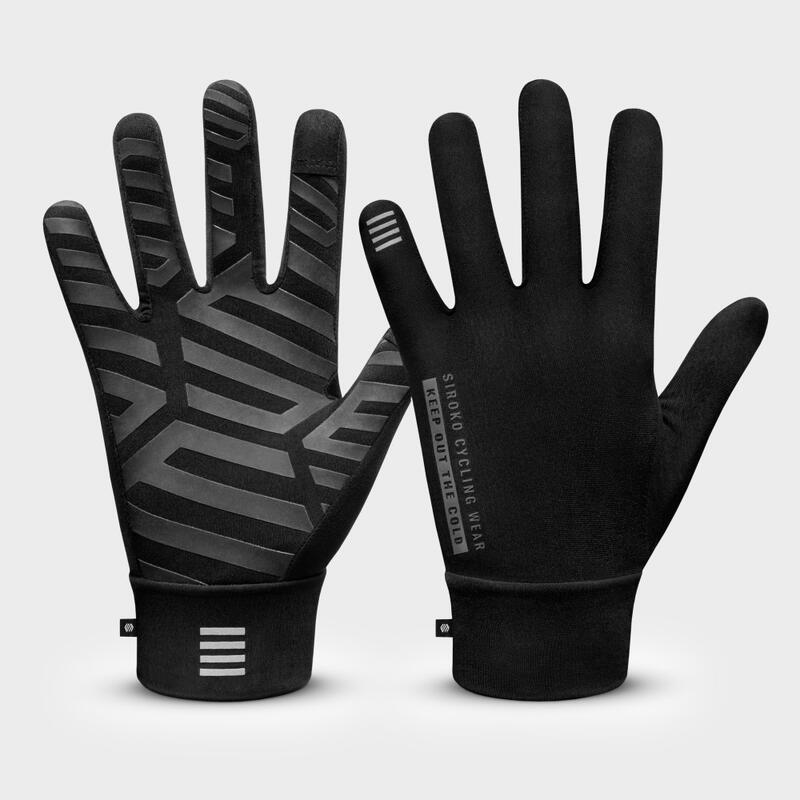 Guantes Entretiempo ciclismo Hombre y Mujer Nuremberg SIROKO Negro