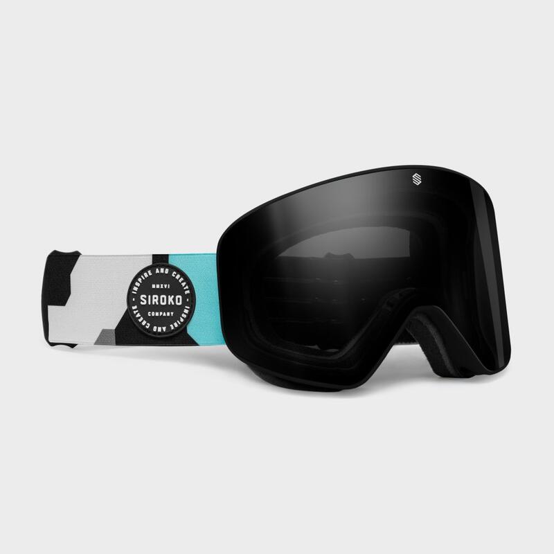 Masque de ski Sports d'hiver Homme et Femme GX Baikal Noir