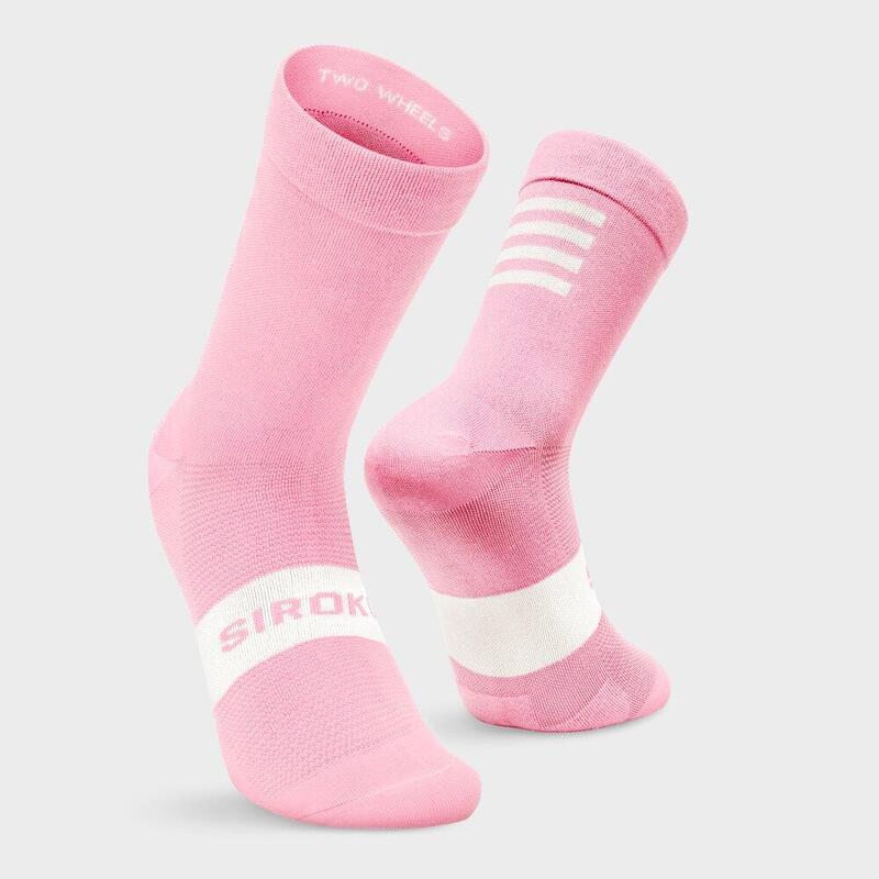 Calcetines para ciclismo Hombre y Mujer S1 Pink Agnello SIROKO Rosa Chicle