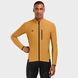 Softshell jas Wielrennen SIROKO J3 Cabot Geel Heren