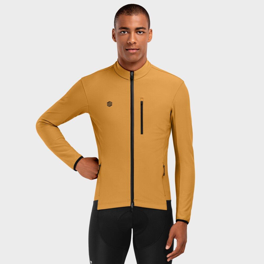 Cycling softshell jacket SIROKO J3 Cabot Yellow Man