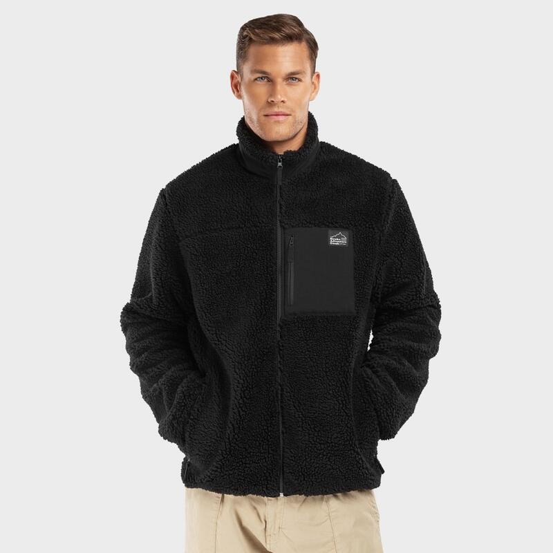 Chaqueta sherpa hombre lifestyle Blackcomb SIROKO Negro