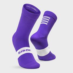 Heren en Dames Wielrennen Fietssokken S1 Purple Angliru SIROKO Violet