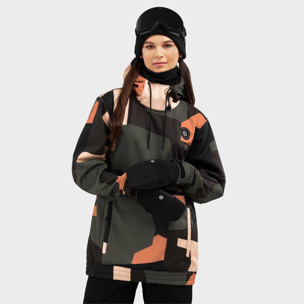 Giacca da snowboard per sport invernali da donna W1-W Sandboard nera