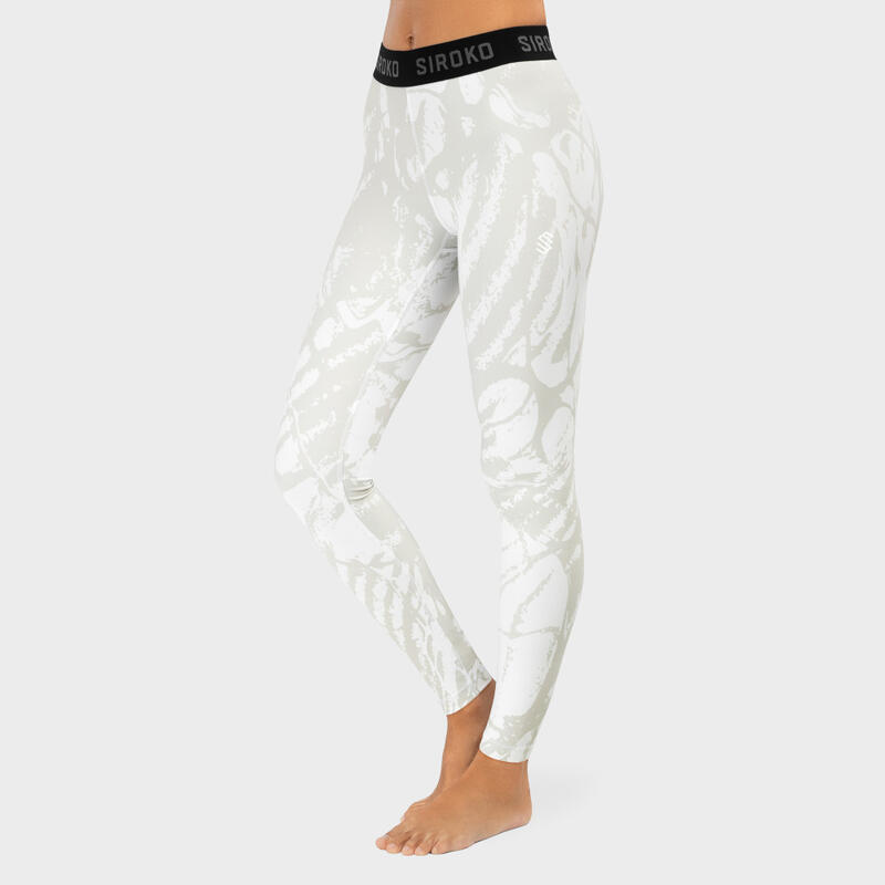 Pantalon sous-vêtement thermique femme Sports d'hiver Stellar Blanc