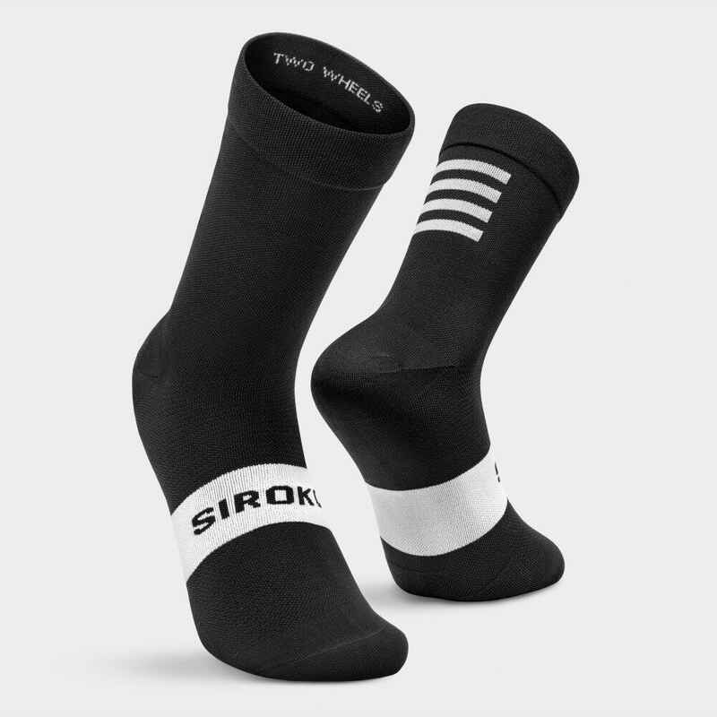 Herren und Damen Radsport Fahrradsocken S1 Black Kapelmuur SIROKO Schwarz