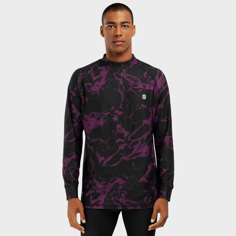 Heren Wintersport thermisch ondershirt Slush Grape SIROKO Zwart