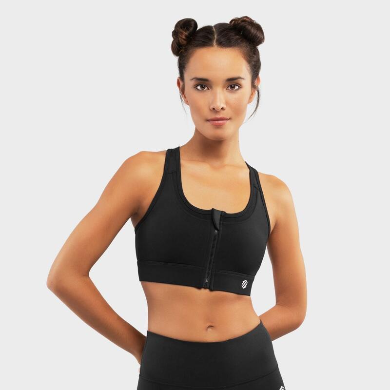 Damen Fitness Sport-BH - Starker Halt Squat Black SIROKO Schwarz