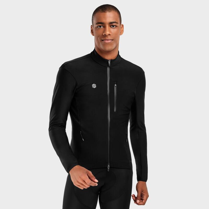 Softshell jas Wielrennen SIROKO J3 Seymour Zwart Heren