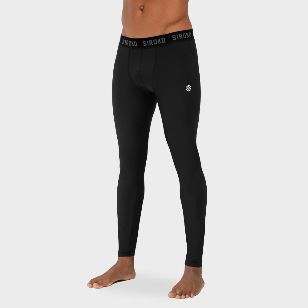 Pantalon Sous-vêtement Thermique Homme Sports D'hiver Wolf Noir