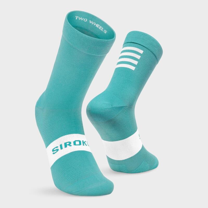 Calcetines para ciclismo Hombre y Mujer S1 Cyan Trollstigen SIROKO Cian