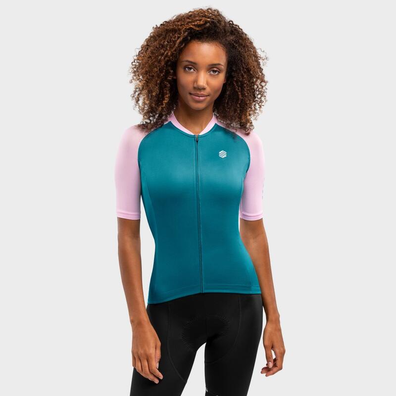 Maillot de manga corta mujer ultraligero ciclismo M3 Bramont Verde Esmeralda