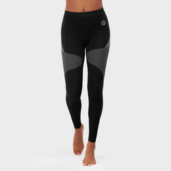 Leggings compresivos de mujer esquí y nieve Ultradry SIROKO Negro