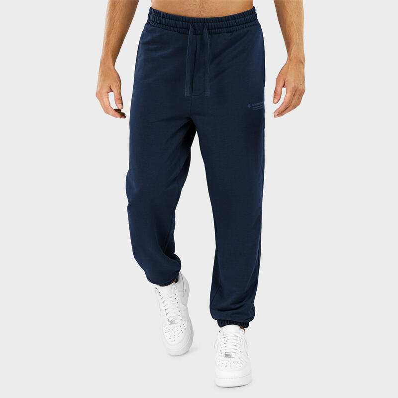 Pantalones de chándal PUMA Hombre Medium Navy Blue Cotton