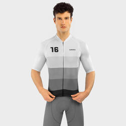 Maillot manches courtes Cyclisme SIROKO M2 Roscoff Gris Homme