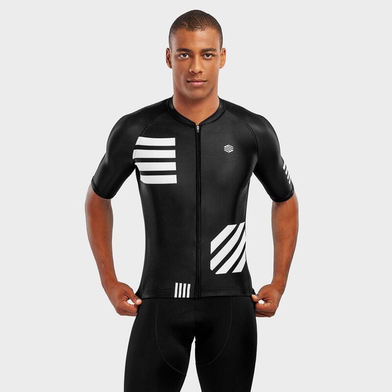 Herren Radsport kurzärmeliges radtrikot für M2 Blackout SIROKO Schwarz