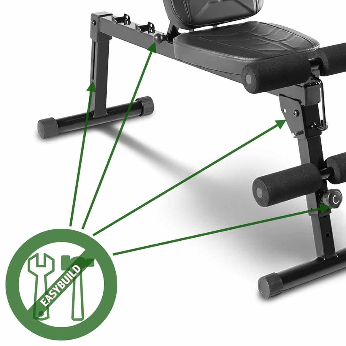 MARCY PRO PM-10110 EASY BUILD DELUXE ADJUSTABLE UTILITY WEIGHT BENCH 5/7