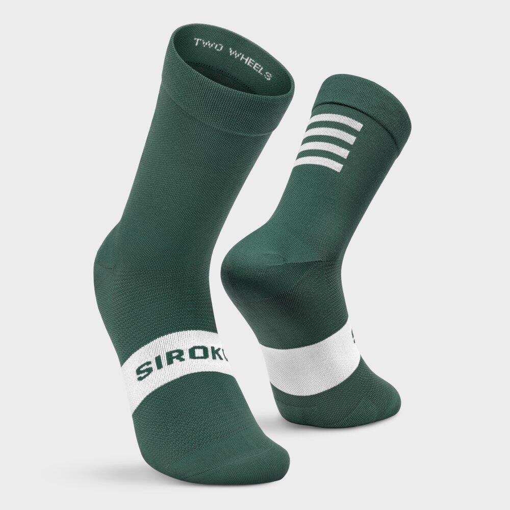 Cycling socks Men and Women S1 Green Alpe d'Huez Army Green