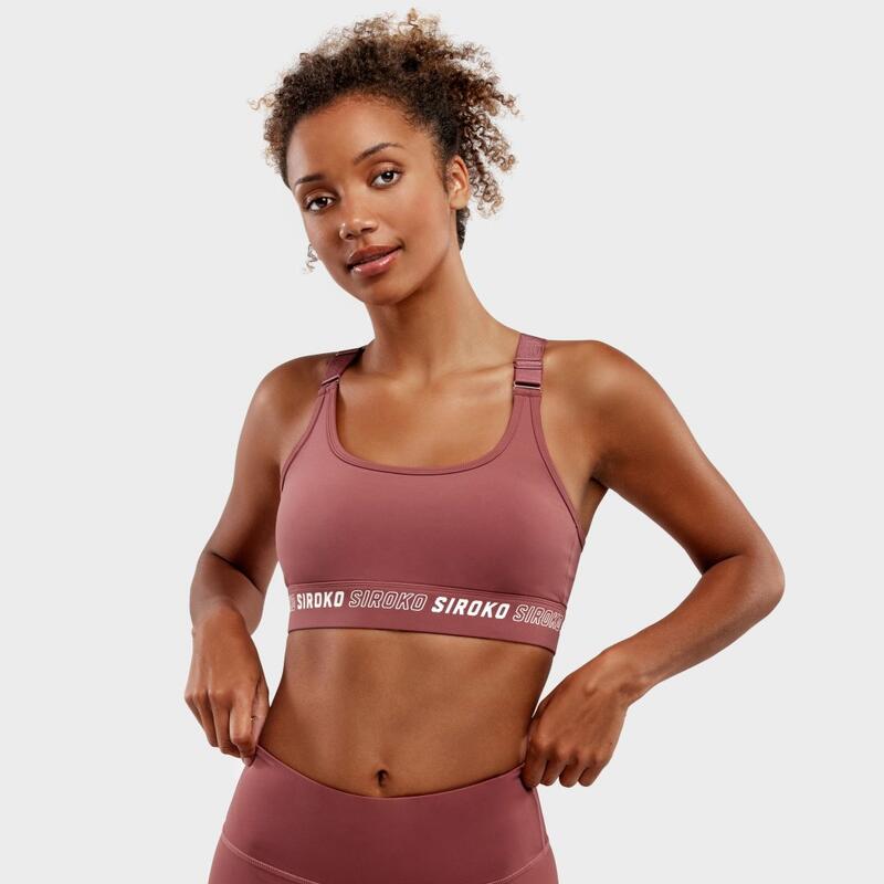 Reggiseno - Supporto Elevato Fitness SIROKO Cardio Copper Rosso Rame Donna Reggiseno - Supporto Elevato Fitness SIROKO Cardio Copper Rosso Rame Donna