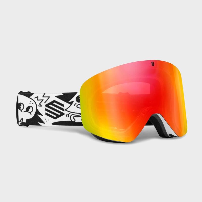 Maschera Sport invernali SIROKO GX Kids Snowman Rosso Bambini e bambine Maschera Sport invernali SIROKO GX Kids Snowman Rosso Bambini e bambine