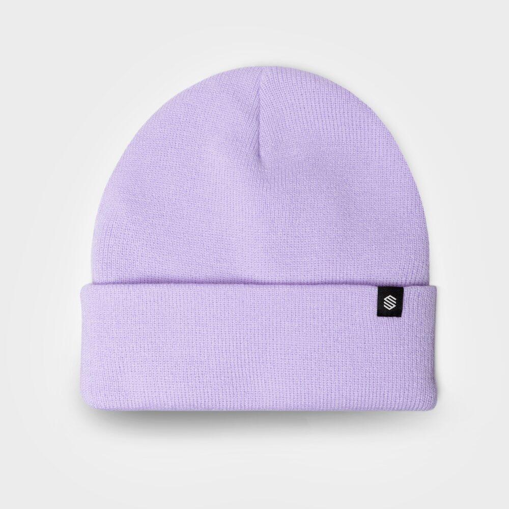 Men's and Women's Snowflake Violet Lavender Winter Sports Beanie