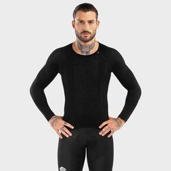 Haut de compression pour hommes, chemises de sport à manches longues,  chemise de base athlétique, équipement de fitness d'hiver