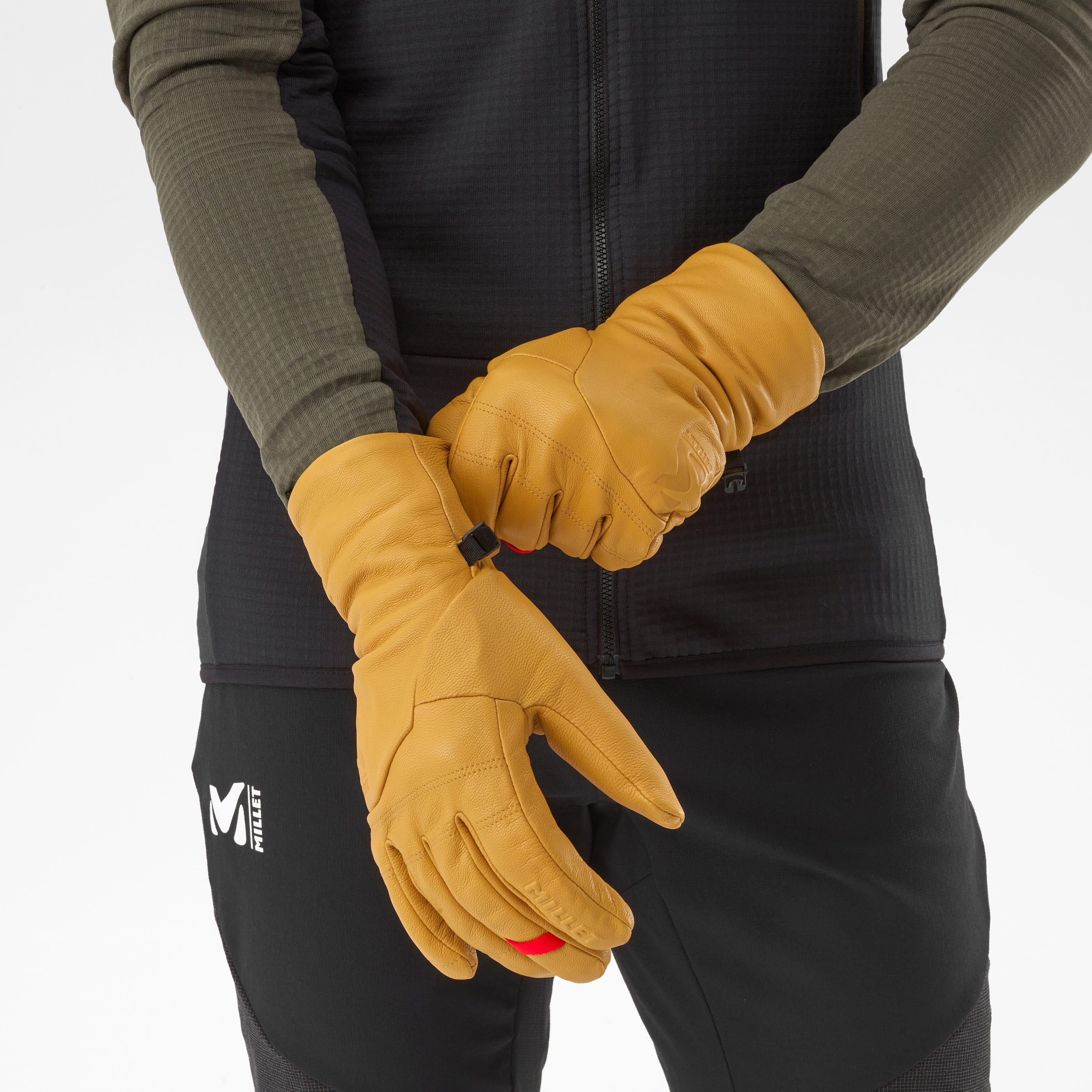 MILLET MILLET Handschoenen LEATHER SHERPA GLOVE HEREN Honey Mustard 3/5