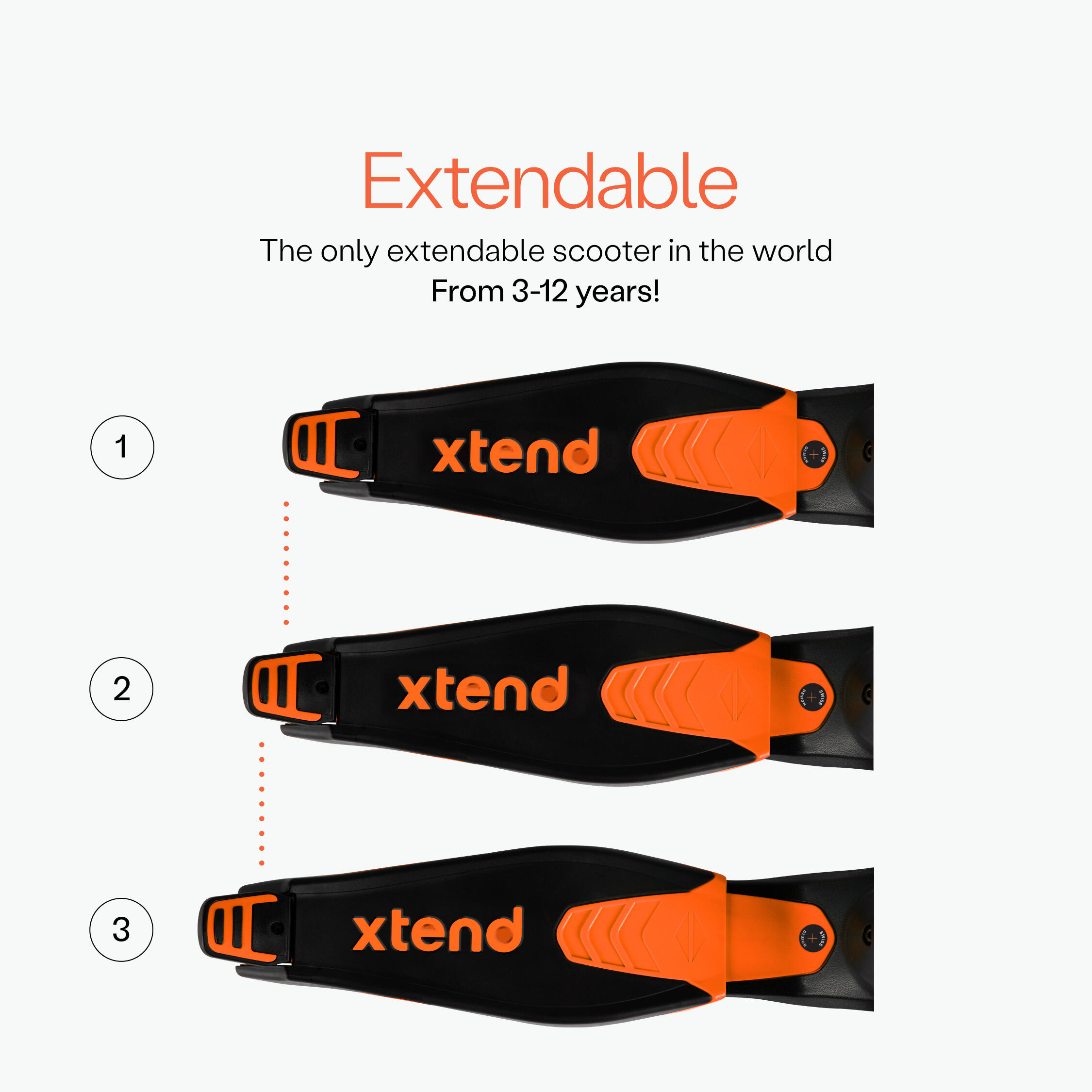 Trottinette Évolutive Xtend - Orange 3/7