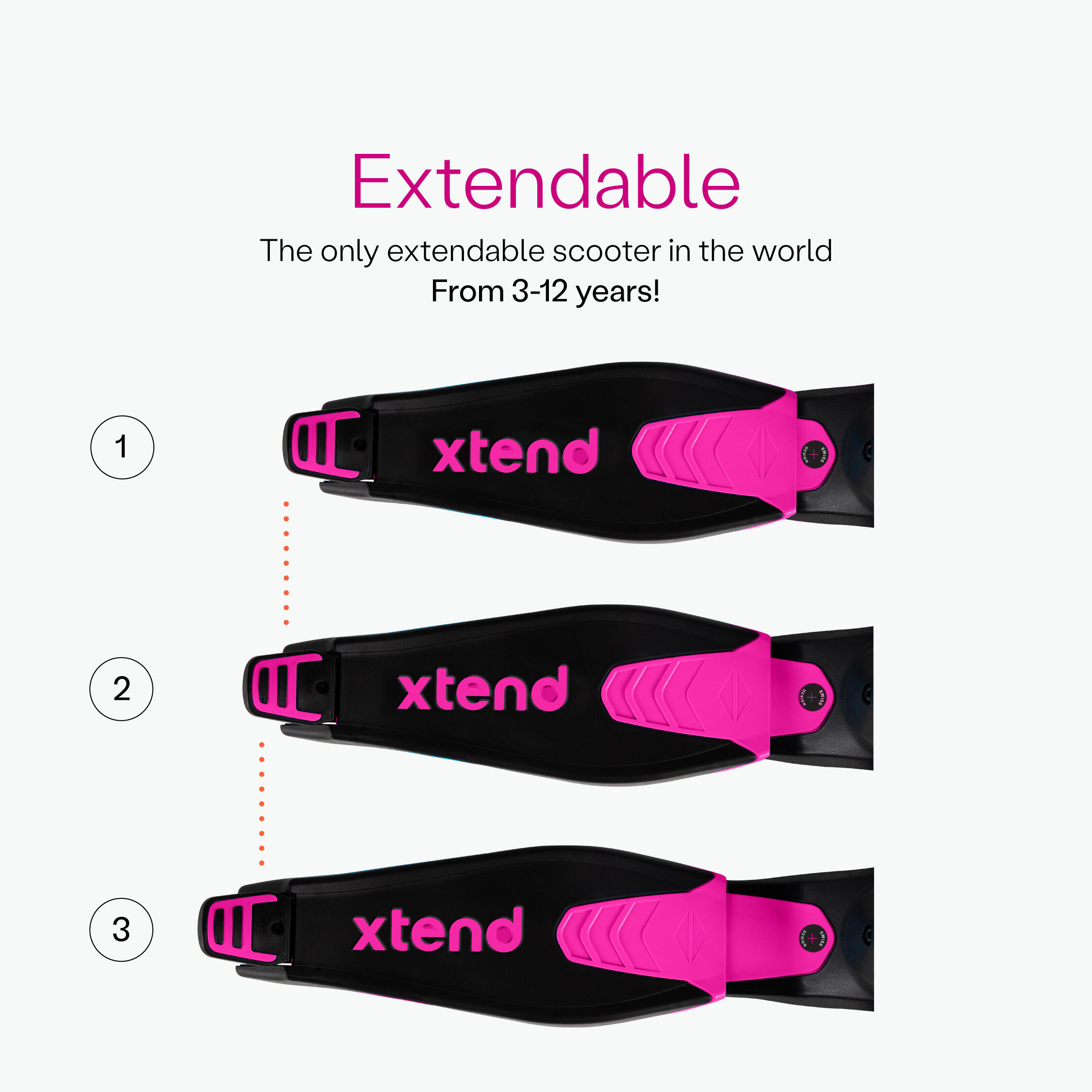 Patinete evolutivo Xtend - Rosa 2/7