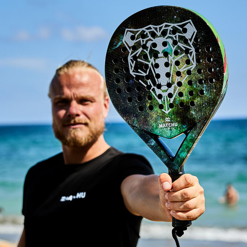 Raquette padel Ronde Bear y compris housse - Forme ronde pour contrôle optimal