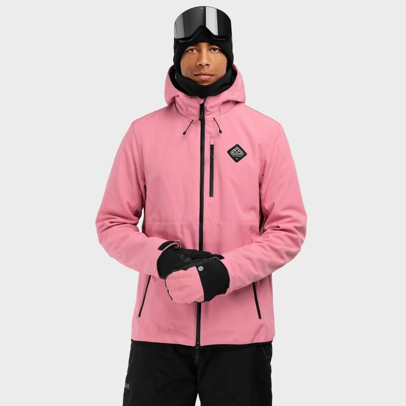 Chaqueta esquí y nieve SIROKO W2 Lollipop Rosa Chicle Hombre