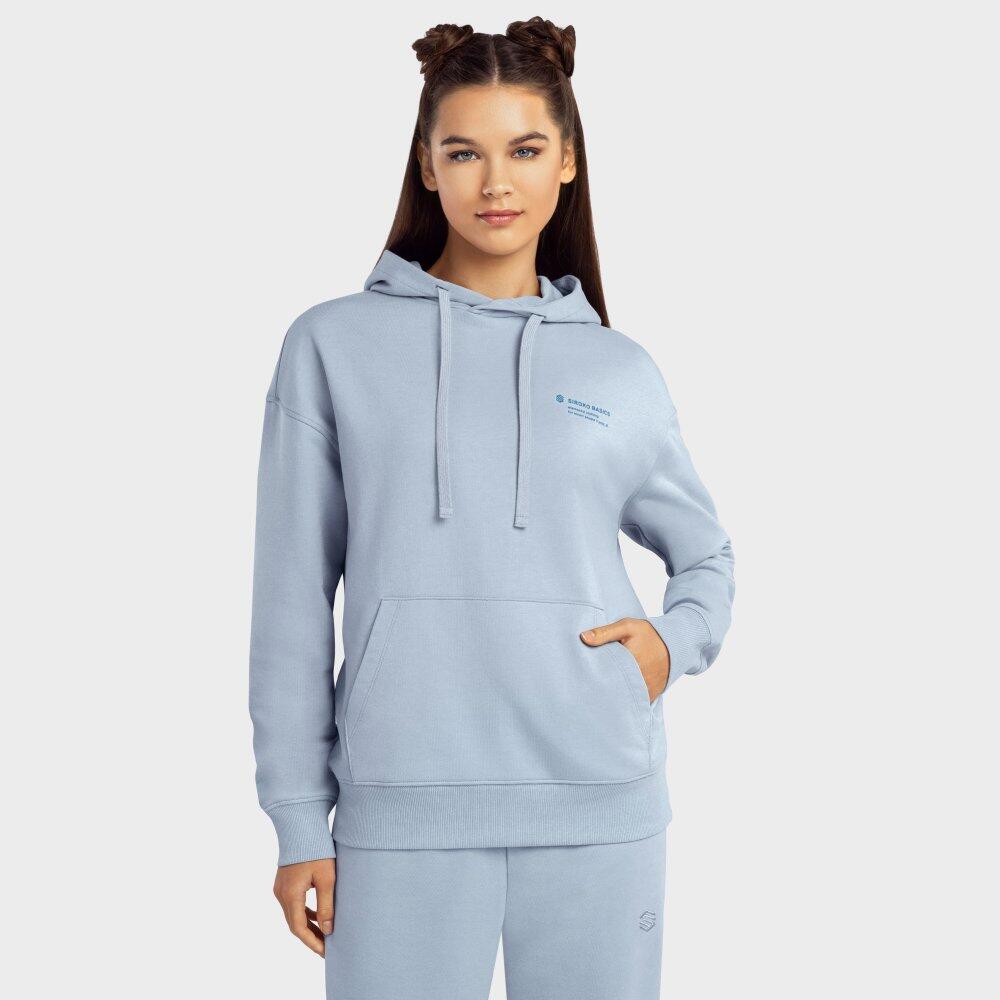 Sweat a capuche femme Lifestyle Splash W Bleu electrique