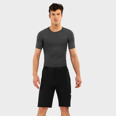 Heren wielrennen gravel shorts block siroko zwart