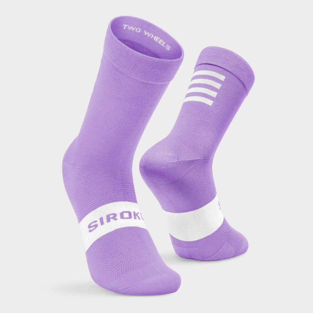 Men's and Women's S1 Lilac Etna Lavender Cycling Socks