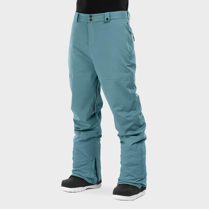 Heren Wintersport snowboard broek voor P1 Slope Siroko Staalblauw