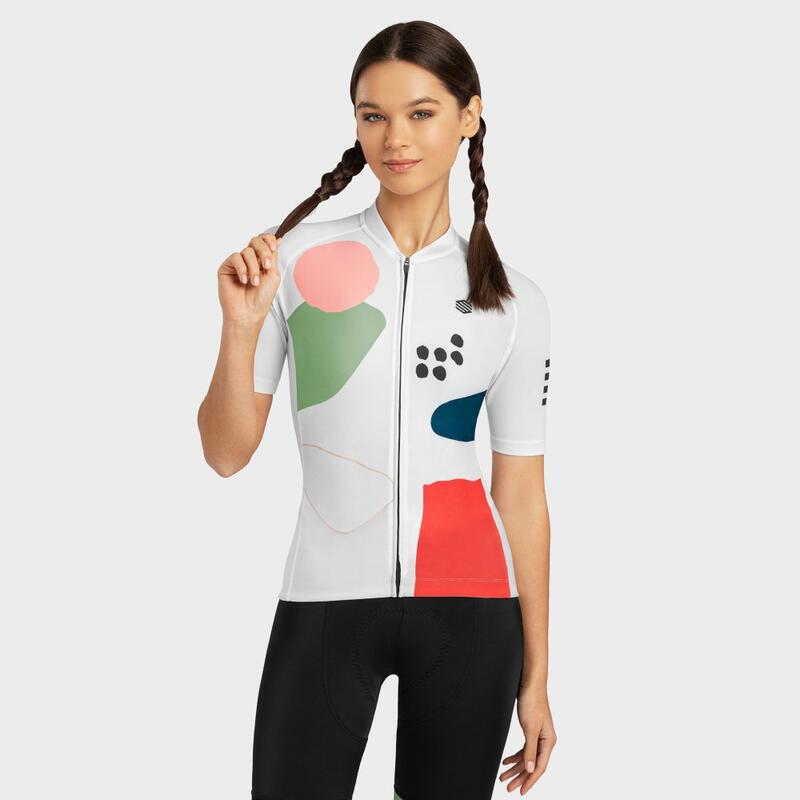 Damen Radsport kurzärmeliges radtrikot für M2 Tulpen SIROKO Weiß