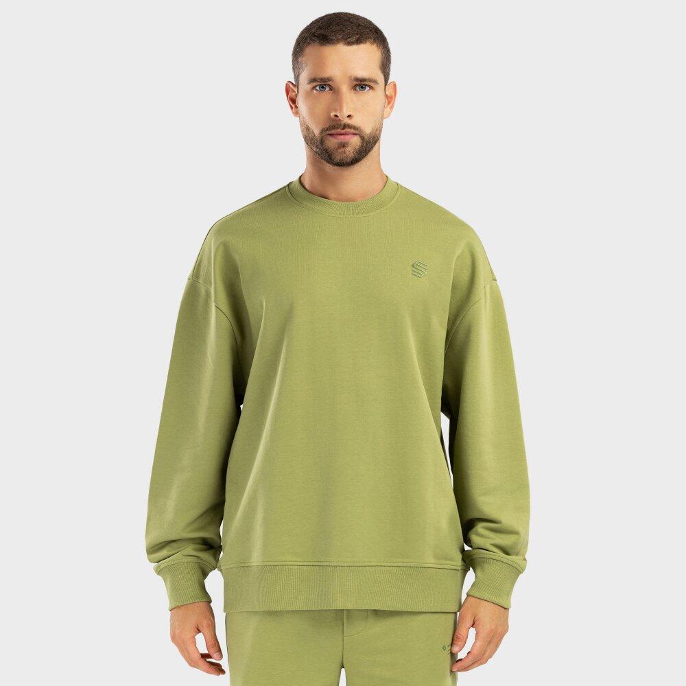 Men's round-neck sweatshirt Lifestyle Tree Khaki