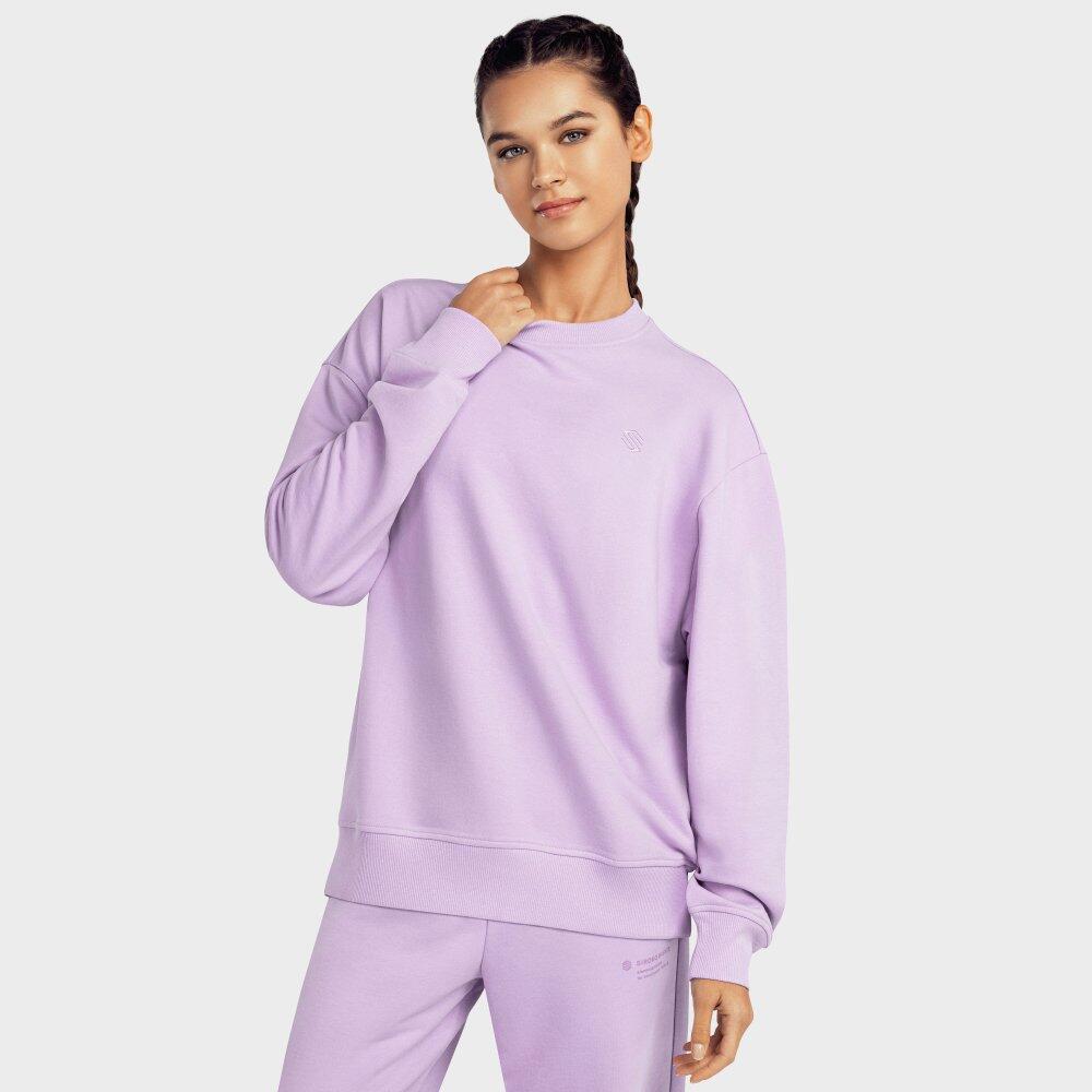 Lifestyle Tulip-W Lavender women's round-neck sweatshirt