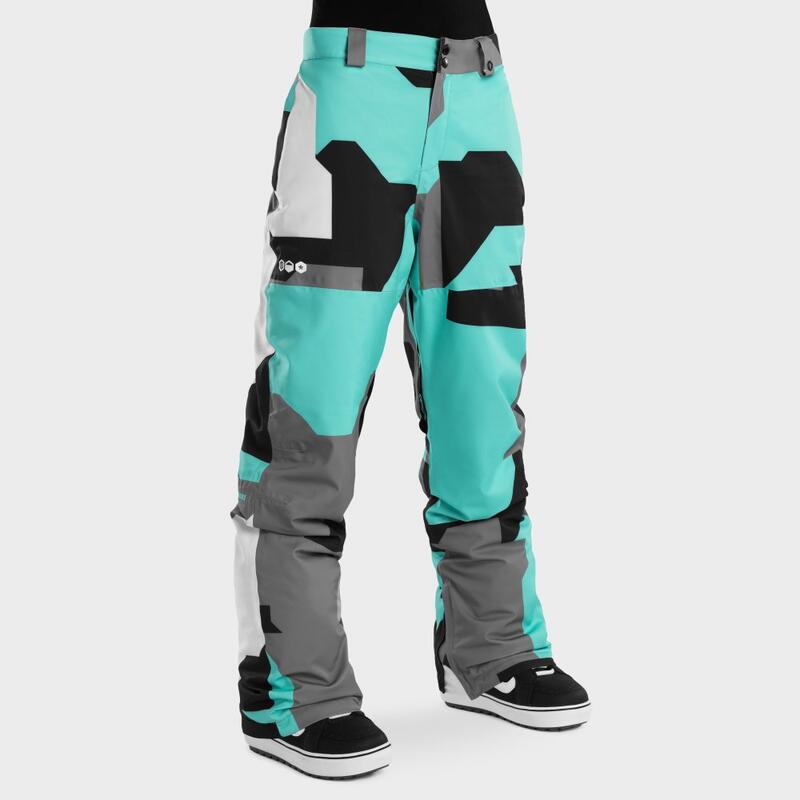 Dames Wintersport snowboard broek voor Sleet-W SIROKO Turquoise