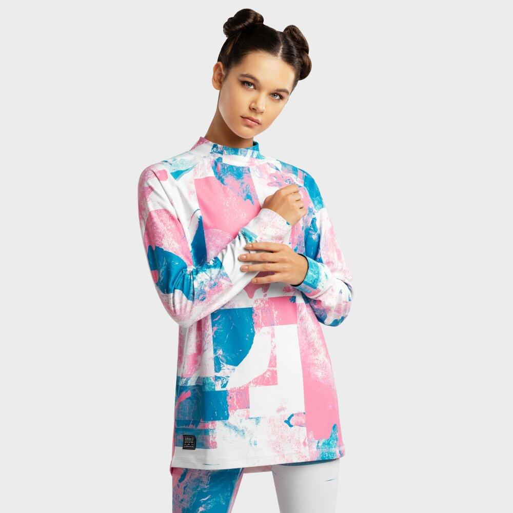 Women's thermal undershirt Winter sports Slush-W Watercolor Rose Bonbon