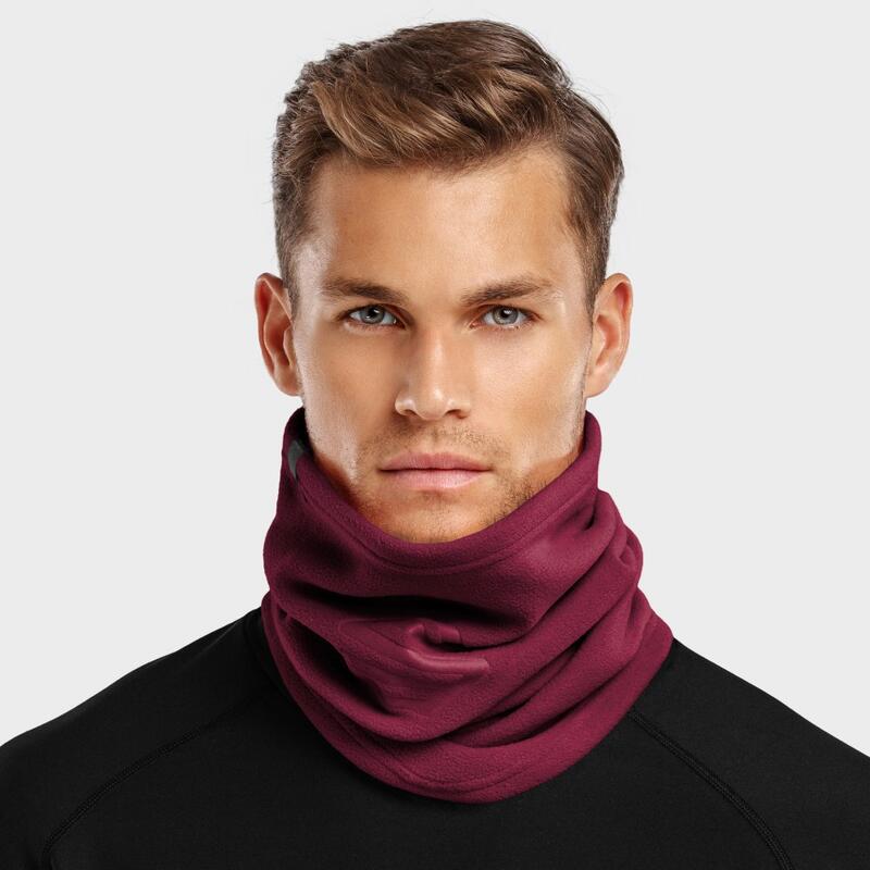 Heren en Dames Wintersport Winter nekwarmer Blunt Maroon SIROKO Bordeaux